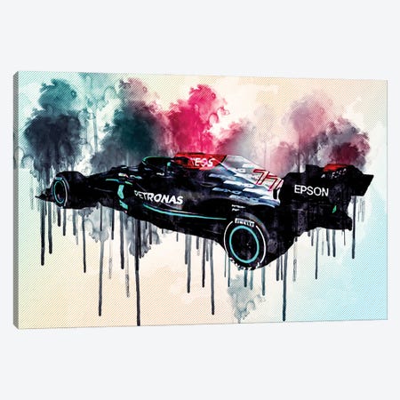 Mercedes-Amg F1 W12 E Performance 2021 Rear View Exterior F1 2021 Race Cars Formula 1 Canvas Print #SSY147} by Sissy Angelastro Canvas Art Print