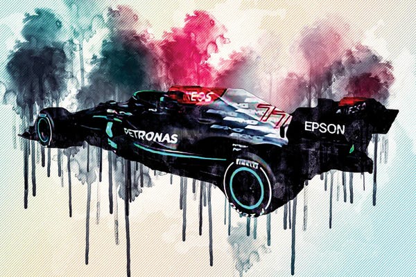 Mercedes-Benz: Mercedes-Amg F1 W12 E Performance 2021 Rear View Exterior F1 2021 Race Cars Formula 1 by Sissy Angelastro