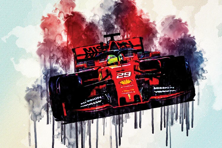 Mick Schumacher On Track Ferrari Sf90 Scuderia Ferrari 2019 F1 Cars Mick Schumacher Formula 1