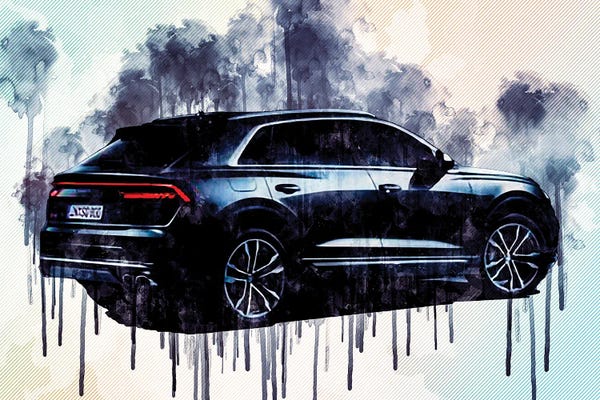 Audi: 2020 Audi Sq8 Rear View Exterior Gray Suv by Sissy Angelastro