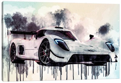 Ultima Rs 2019 Hypercar Sports Cars Powerful Cars Exterior Front View Canvas Art Print - Sissy Angelastro