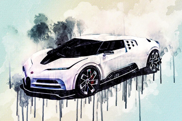 2020 Bugatti Centodieci Front View Exterior Hypercar