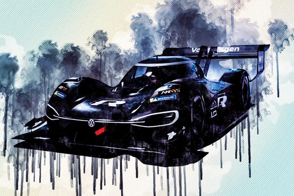 Volkswagen: Volkswagen Id R Pikes Peak 2018 Electric Race Car Supercar German Sports Cars by Sissy Angelastro