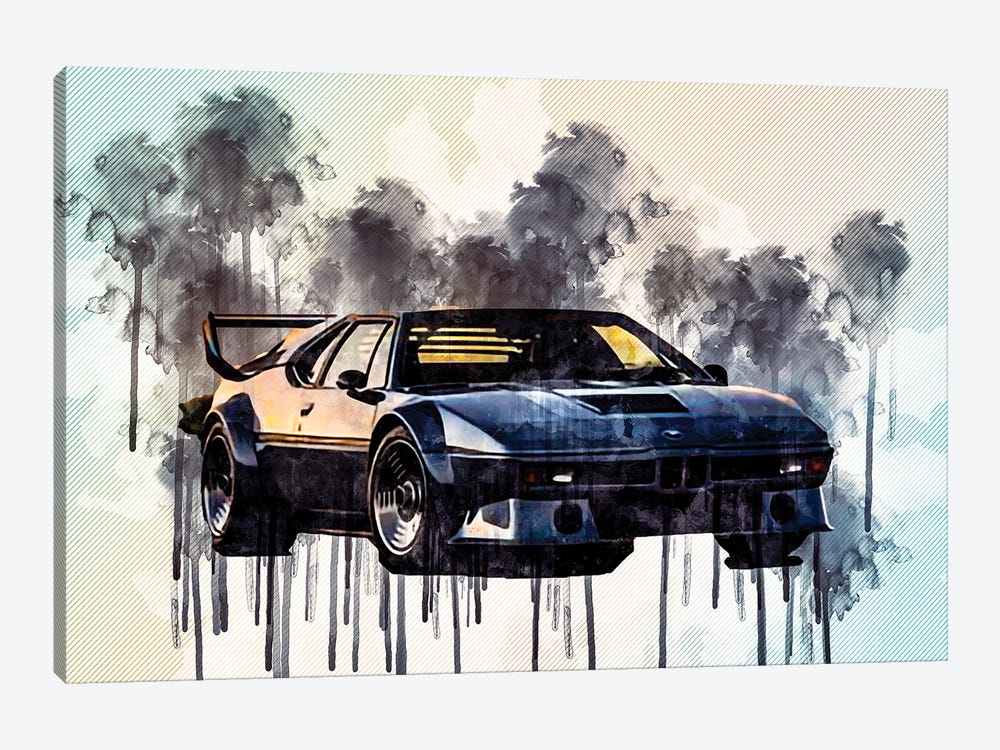 1979 BMW M1 by Sissy Angelastro 1-piece Canvas Wall Art