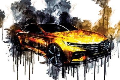 Roewe Vision R Concept 2016 by Sissy Angelastro art print