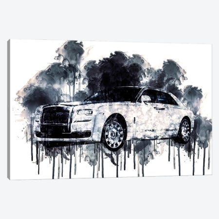 Rolls Royce Ghost Eternal Love 2016 Canvas Print #SSY206} by Sissy Angelastro Canvas Wall Art