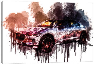Car 2018 Jaguar I-Pace EV400 AWD S Canvas Art Print