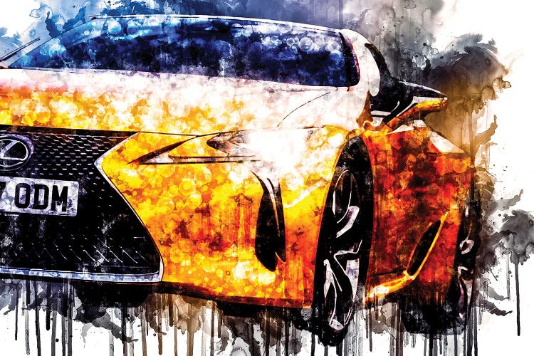 Car 2018 Lexus LC 500 by Sissy Angelastro wall art