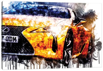 Car 2018 Lexus LC 500 Canvas Art Print