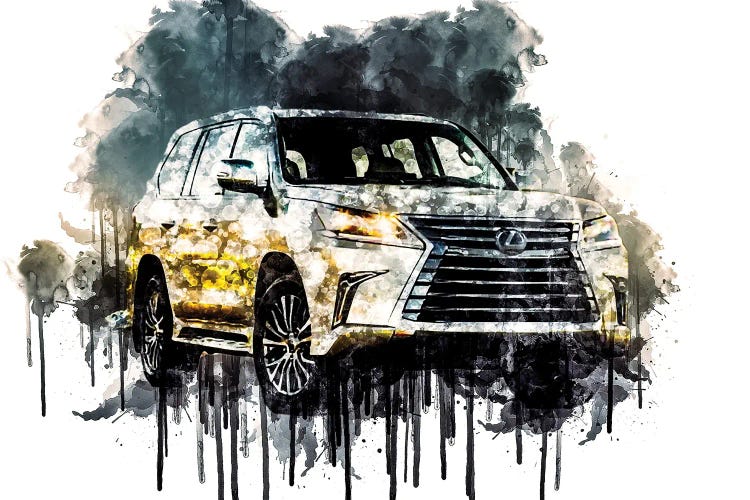 Car 2018 Lexus LX 570 Two Row by Sissy Angelastro wall art