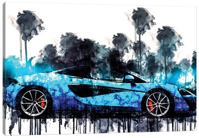 Car 2018 McLaren 570S Spider Canvas Art Print