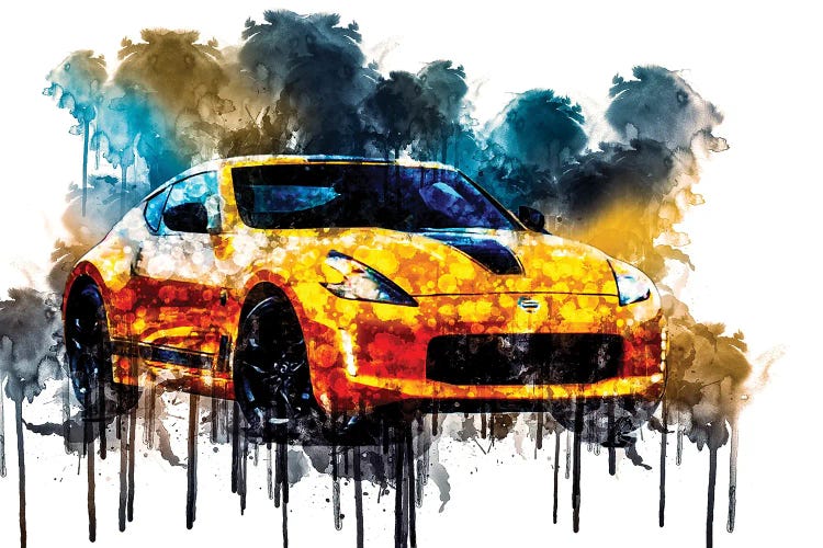 Car 2018 Nissan 370Z Heritage Edition by Sissy Angelastro canvas print