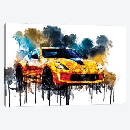 Car 2018 Nissan 370Z Heritage Edition Canvas Print #SSY226} by Sissy Angelastro Canvas Art