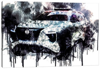 Car 2018 Nissan Xmotion Concept Canvas Art Print