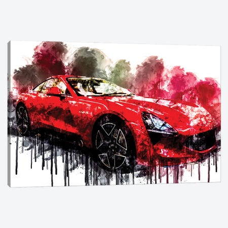 Car 2018 TVR Griffith Canvas Print #SSY230} by Sissy Angelastro Canvas Wall Art
