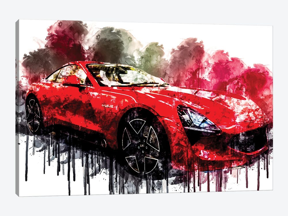 Car 2018 TVR Griffith by Sissy Angelastro 1-piece Canvas Art