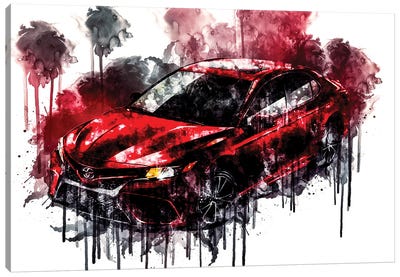 Car 2018 Toyota Camry SE Canvas Art Print