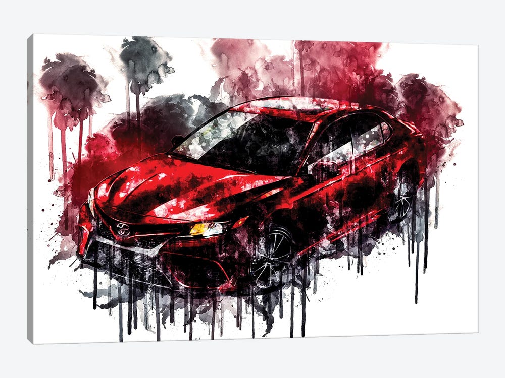Car 2018 Toyota Camry SE by Sissy Angelastro 1-piece Canvas Wall Art