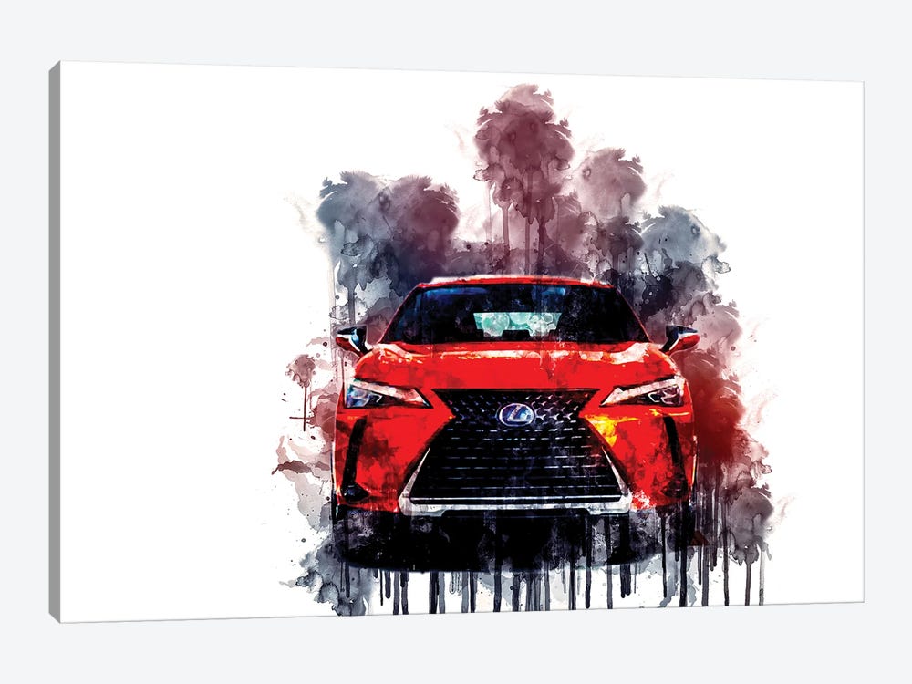 Car 2019 Lexus UX 250h by Sissy Angelastro 1-piece Canvas Print