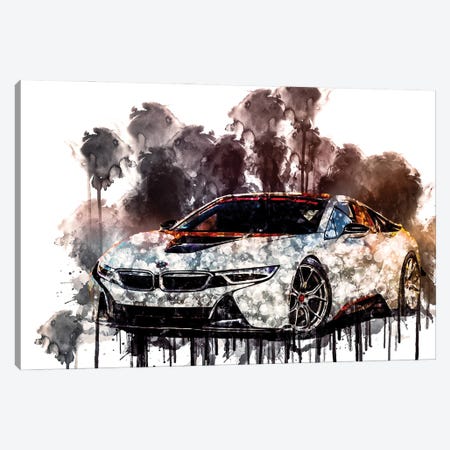 Car 2016 Vorsteiner BMW i8 V FF 103 Canvas Print #SSY240} by Sissy Angelastro Art Print