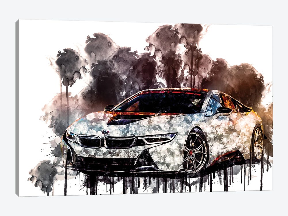 Car 2016 Vorsteiner BMW i8 V FF 103 by Sissy Angelastro 1-piece Canvas Print