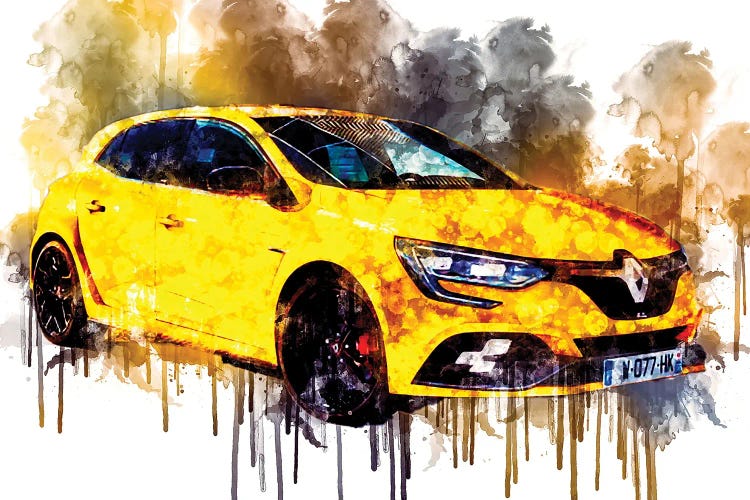 Car 2019 Renault Megane RS Cup Chassis by Sissy Angelastro wall art