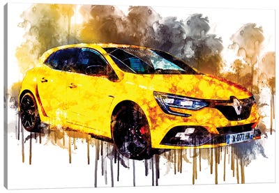Car 2019 Renault Megane RS Cup Chassis Canvas Art Print