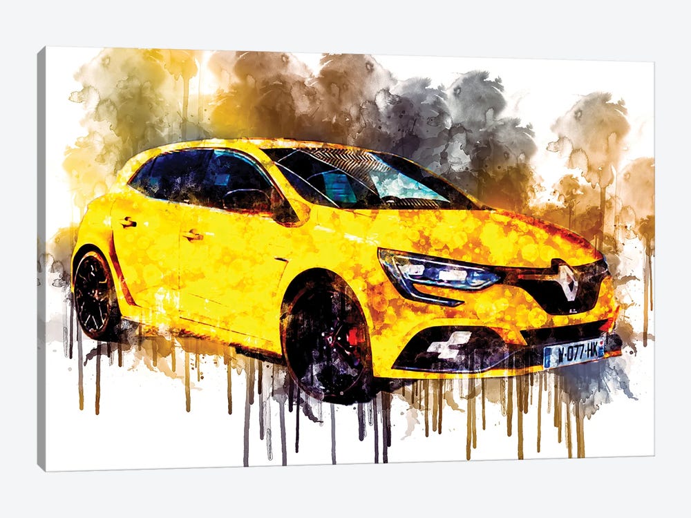 Car 2019 Renault Megane RS Cup Chassis by Sissy Angelastro 1-piece Art Print