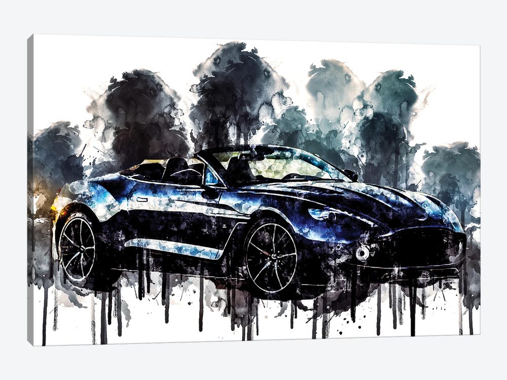 Car 2017 Aston Martin Vanquish Zagato Volante by Sissy Angelastro 1-piece Canvas Art Print