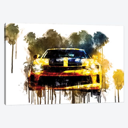 Car 2017 Chevrolet Camaro Performance Canvas Print #SSY255} by Sissy Angelastro Art Print