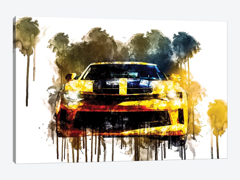 Car 2017 Chevrolet Camaro Performance by Sissy Angelastro 1-piece Art Print