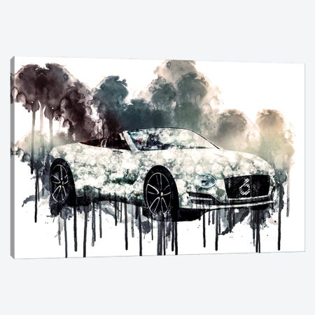 Car 2017 Bentley EXP 12 Speed 6e Concept Canvas Print #SSY256} by Sissy Angelastro Canvas Art Print