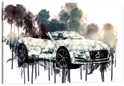 Car 2017 Bentley EXP 12 Speed 6e Concept Canvas Art Print