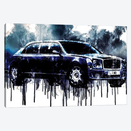 Car 2017 Bentley Mulsanne Grand Limousine Canvas Print #SSY257} by Sissy Angelastro Canvas Art Print