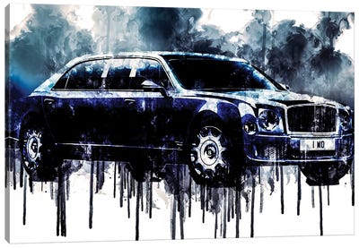 Car 2017 Bentley Mulsanne Grand Limousine Canvas Art Print