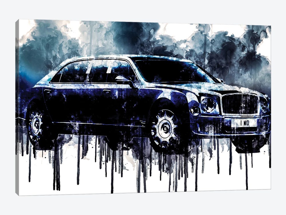 Car 2017 Bentley Mulsanne Grand Limousine by Sissy Angelastro 1-piece Canvas Art Print