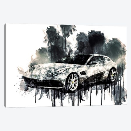 Car 2017 Ferrari GTC4Lusso T Canvas Print #SSY261} by Sissy Angelastro Canvas Print