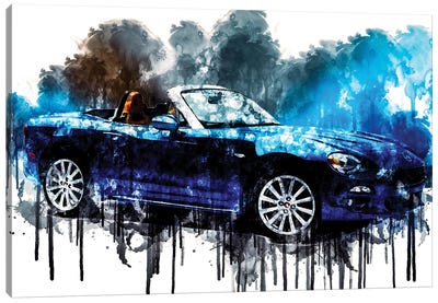 Car 2017 Fiat 124 Spider Canvas Art Print