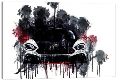 Car 2017 Fiat 124 Spider Abarth Canvas Art Print