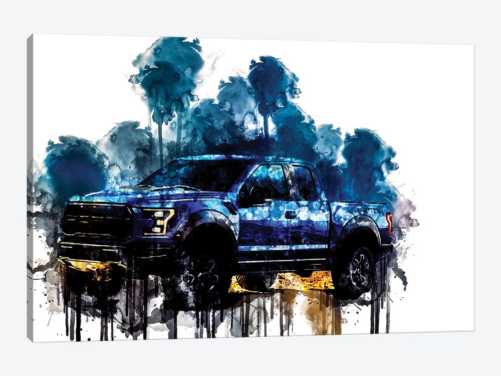 Car 2017 Ford F 150 SVT Raptor by Sissy Angelastro 1-piece Canvas Print