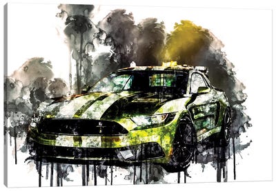 Car 2017 Ford Mustang NotchBack Design Canvas Art Print - Ford