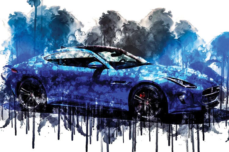 Car 2017 Jaguar F Type British Design Edition by Sissy Angelastro wall art