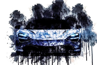 Car 2017 McLaren 720s Coupe by Sissy Angelastro canvas print