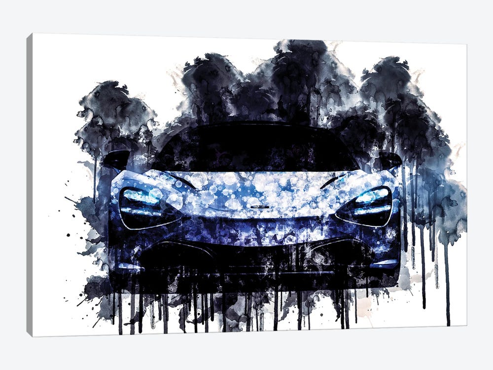 Car 2017 McLaren 720s Coupe by Sissy Angelastro 1-piece Canvas Artwork