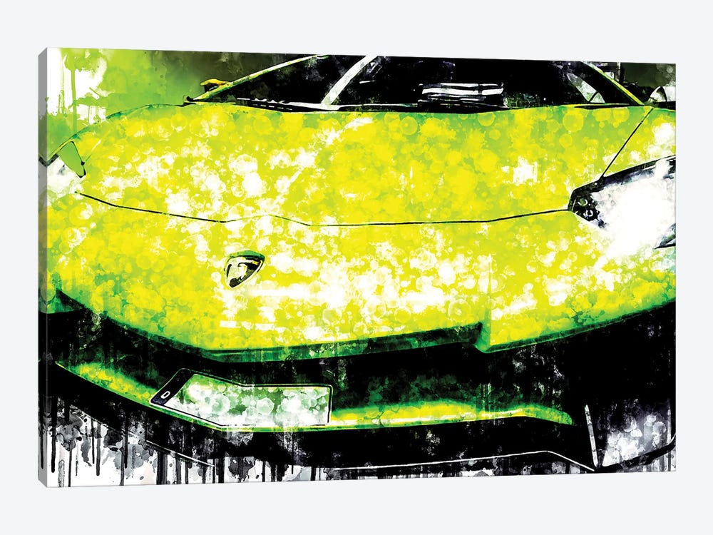 Car 2017 Mcchip DKR Lamborghini Aventador by Sissy Angelastro 1-piece Art Print