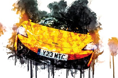 Car 2017 McLaren 570S Spider by Sissy Angelastro canvas print