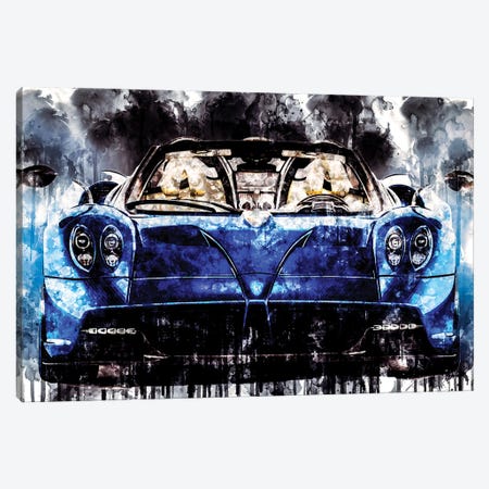 Car 2017 Pagani Huayra Roadster Canvas Print #SSY275} by Sissy Angelastro Canvas Art Print