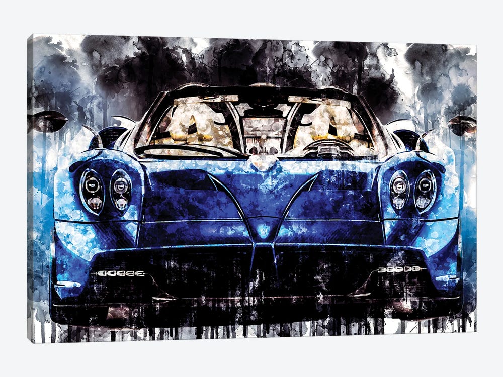 Car 2017 Pagani Huayra Roadster by Sissy Angelastro 1-piece Canvas Art Print