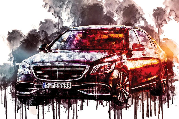 Car 2017 Mercedes Maybach S650 by Sissy Angelastro wall art