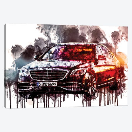 Car 2017 Mercedes Maybach S650 Canvas Print #SSY277} by Sissy Angelastro Canvas Art Print